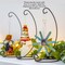 Ornativity Black Ornament Display Stand - Air Plant Terrarium Planter or Crystal Glass Witch Ball Holder Table Top Party Decorations Stands with Hanger Hook - Pack of 4